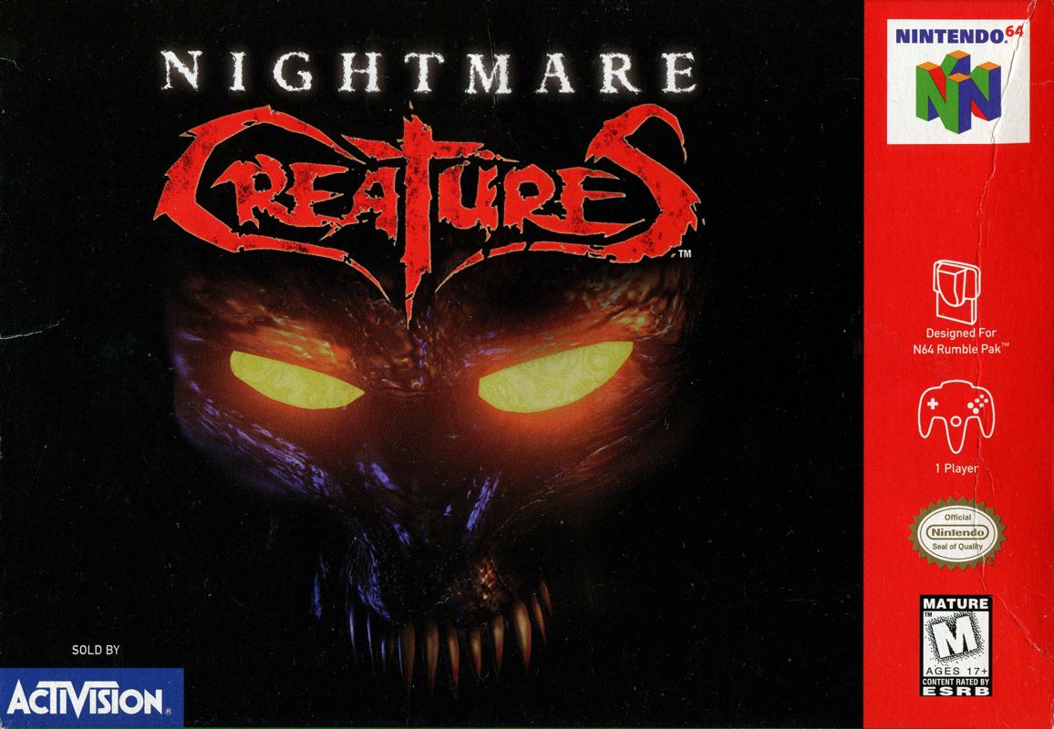 Nightmare Creatures box art for Nintendo 64